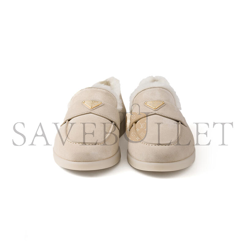 Pra*a suede and wool loafers 2dg124